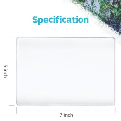 Vollence 5" X 7" Gel Monoprinting Plate Reusable Art Plate for Press Texture Printing Painting - size: 5" x 7"