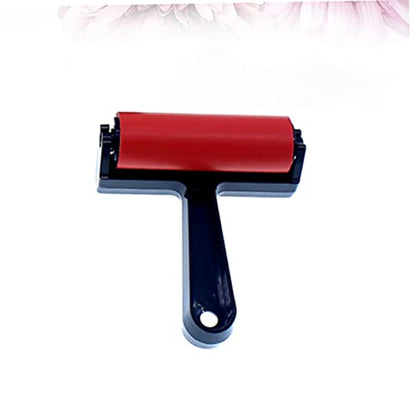 Ink Roller Tool Rubber Roller Brush for Art Long Handle Versatile Sponge Paint Brush for Printmaking - size: 13*21.5cm