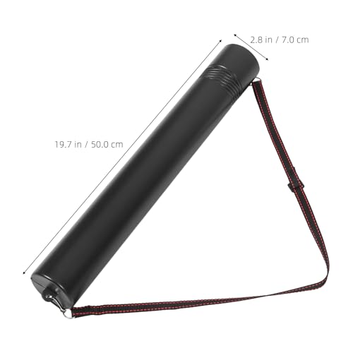 Telescoping Art Tube Waterproof Portable Drafting Tube Black Plastic Blueprint Case for Artists and Architects Poster Storage and Transport