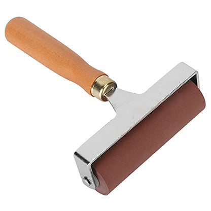 3 Sizes Printmaking Brayers, Soft Rubber Brayer, Ink and Glue Roller Set, for Printmaking, Scrapbooking, and Painting, with Comfortable Handle, Easy Operate, Cleanable Design - size: 10cm
