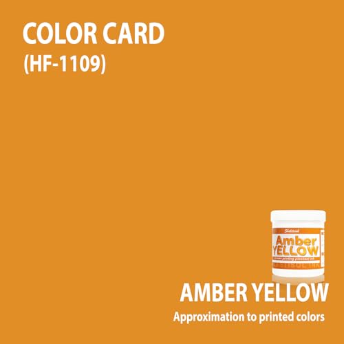 Shaliteink® Screen Printing Plastisol Ink Amber Yellow - Highly Opaque Screen Printing Ink for Cotton, Polyester and Other Fabrics (8oz.) - color: Amber Yellow, size: 8 fl oz