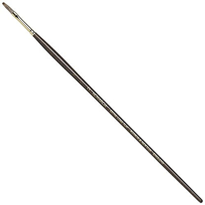 Winsor & Newton Monarch Flat Long Handle Brush, X-Long, Size 2 - size: #2, style: Extra Long Flat