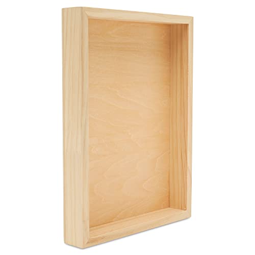 Painting Panels 9 x 12 x 1-1/2-inch, Pack of 4 Blank Wooden Signs for Crafts, Wood Cradled Panels for Home Decor, by Woodpeckers - size: 9 x 12 x 1-1/2 inch