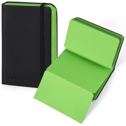 3.5x5.7inches Mixed Media Sketch Pad, 120GSM 32Sheets Folded Colored Paper Sketchbook for Drawing, Protable Hardcover Art Sketchbook for Painting, Writing, Journal.Green - color: Folded Booklet-Green
