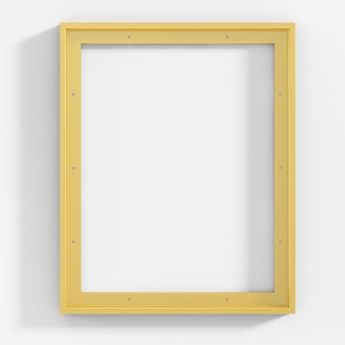 Venusmiles Canvas Frame 16x20 Frame for Canvas Painting Floating for 1" Deep, Floater for Canvas Artist Panel Oil Painting Wall Art Décor, Vertical or Horizontal Picture Wall Decor, Gold - color: Gold, size: 16x20, 1P