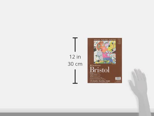 Strathmore 475-3, 400 Series Bristol, 2-Ply Vellum, 9"x12" Tape Bound, 15 Sheets, White (Pack of 12) - color: Vellum, 2 Ply, size: 9x12 (Pack of 12)