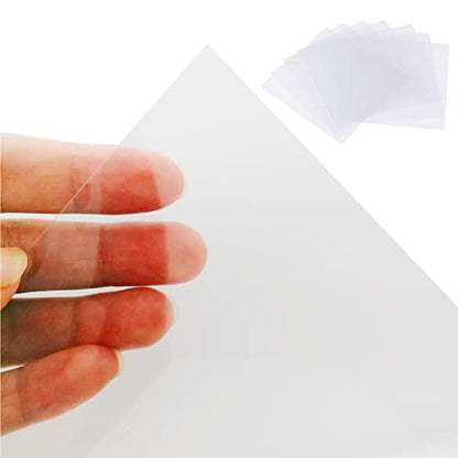 BANLTRE 15 Pieces 4 mil Transparency Blank Template Material Stencils Mylar for Cutting Paper Clear Sheet 12 × 12 inch (15-4 mil) - size: 15-4 mil