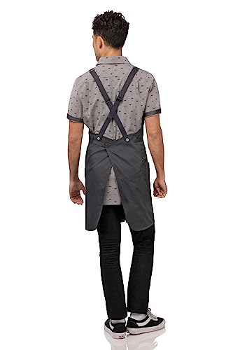 Chef Works Men's Largo Bib Apron - color: Charcoal
