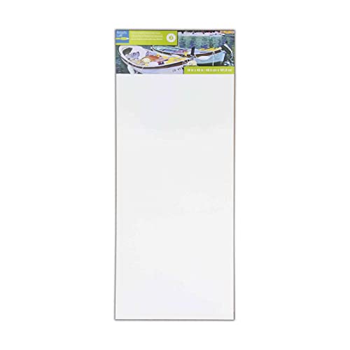 Artist's Loft 16" x 40" Level 3 Gallery Wrapped Heavy Duty Canvas - Archival, Acid Free Cotton Canvas for Acrylic and Oil Paint - Bulk 6 Pack - size: 16\ x 40\