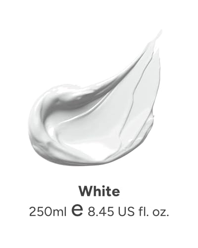 JusArt Acrylic Paint,Titanium White Paint Tubes (250ml /8.45 oz Non-Toxic & Rich Pigment Art Craft Paints for Canvas Painting, Wood, Fabric, Stone, Ceramics, Art Supplies for Artists, Adults - color: White