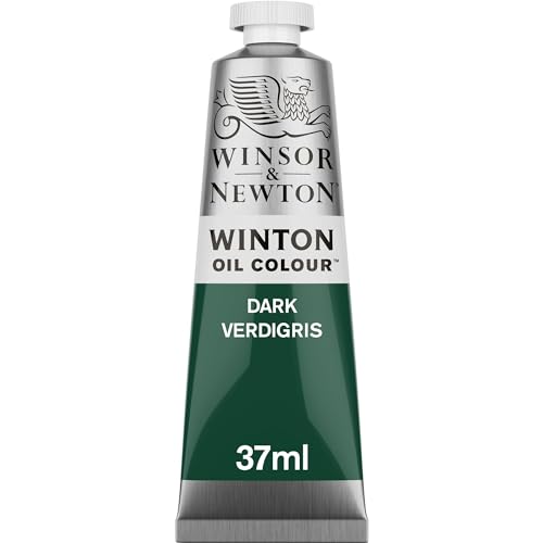 Winsor & Newton Winton Oil Color, 37ml (1.25-oz) Tube, Dark Verdigris - color: Dark Verdigris, size: 1 Count (Pack of 1), style: 1.25-oz Tube