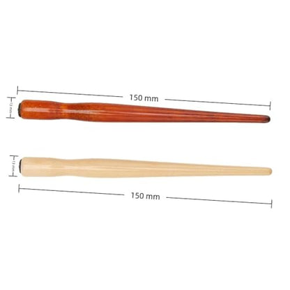 6Pcs Comic Dip Pen Holders Sandalwood Pen Nib Holders Dual Color Handles for Manga Sketching Calligraphy Hand Lettering Artists