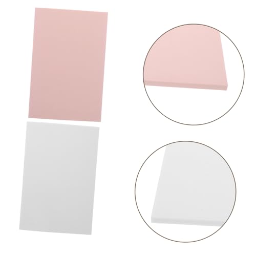 Uonlytech 4pcs Rubber Carving Blocks White Linoleum Printmaking Tools for Stamp Making for Beginners Craft Projects Smooth Carving for Detailed Designs