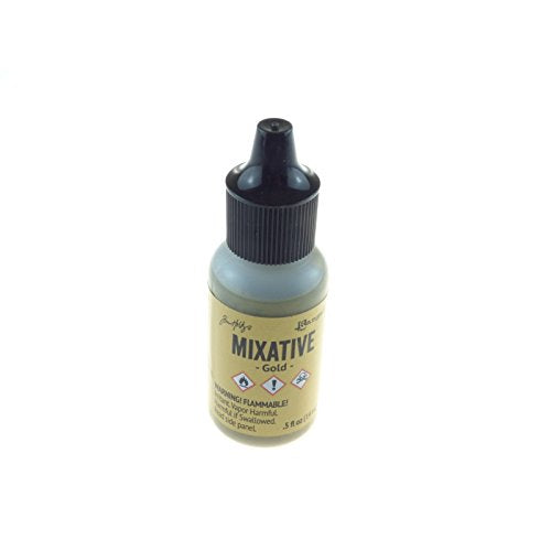 Ranger Tim Holtz Adirondack Alcohol Ink, Gold,0.05 oz