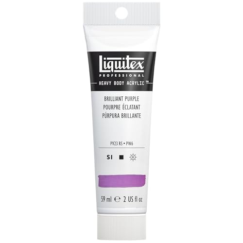 Liquitex Professional Heavy Body Acrylic Paint, 2-oz (59ml) Tube, Brilliant Purple - color: Brilliant Purple, style: 2-oz Tube