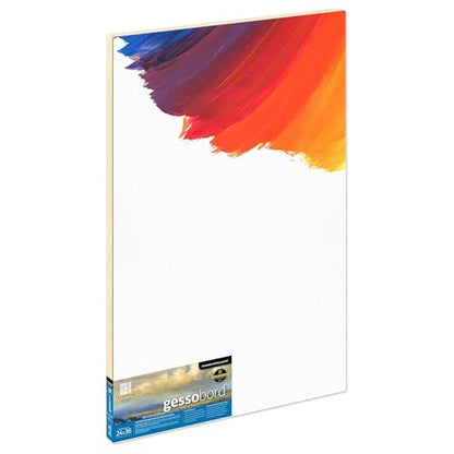 Ampersand Art Supply Museum Series Gessobord | 24x36 | 3/4" Cradled Profile | Gesso Wood Painting Panel for Oil and Acrylic Paint & Mixed Media | Canvas Panel Alternative in Professional Art Supplies