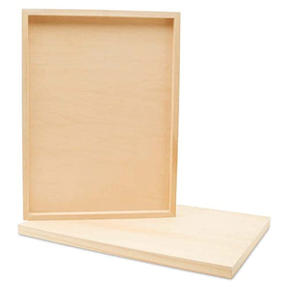 Birch Painting Panel 14 x 18 x 3/4-inch Wood Canvas Boards for Painting, Blank Signs for Crafts, by Woodpeckers - size: 14 x 18