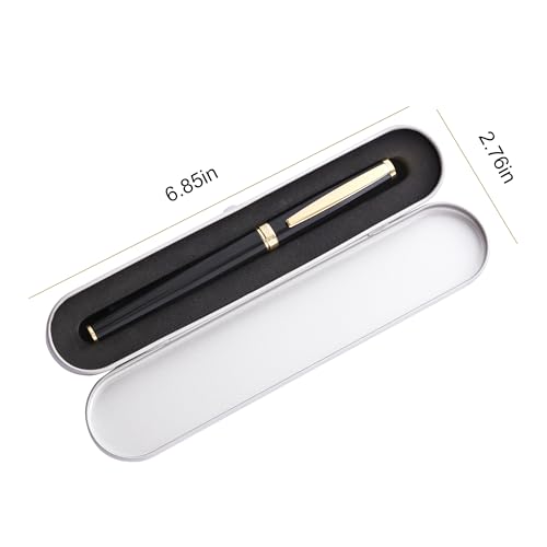 Fountain Pen Set,Extra Fine Nib,Includes 2 Ink Cartridges and Ink Converter, Ideal for Journaling and Calligraphy, Smooth-writing Fountain Pen - color: Gold