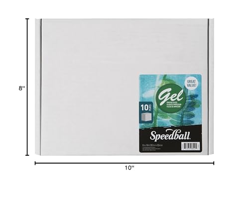 Speedball 8042 8" x 10" Gel Printing Plate (10 Pack) - size: 8" x 10"- 10-Pack