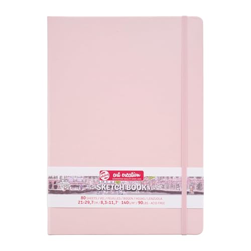 Tarrence 441742 Art Creation Sketchbook, Drawing Notebook, 8.3 x 11.8 inches (21 x 30 cm), Pastel Pink, T9314-013M - color: pastel pink, size: 21×30cm