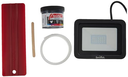 Speedball Speed Screens Screen Printing Kit, Includes Ink, Squeegee, Frame, UV Exposure Light