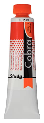 Cobra Study Water Mixable Oil Colour - Pyrrole Red Light 40ml Tube