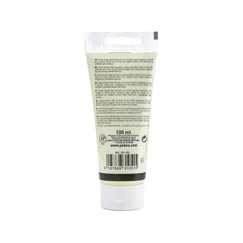 PEBEO - Acrylic Fine Studio Acrylics - Bright Yellow - Bright Yellow 100ml/3.38oz, 100 ml Tubes (831-051) - color: Bright Yellow
