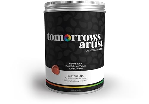 TA: Burnt Sienna, Heavy Body Eco-Friendly Acrylic Art Paint 500ml/16.907oz Jar - color: Burnt Sienna, size: 16.9 Fl Oz (Pack of 1)