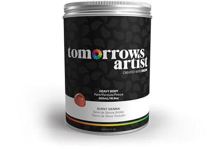 TA: Burnt Sienna, Heavy Body Eco-Friendly Acrylic Art Paint 500ml/16.907oz Jar - color: Burnt Sienna, size: 16.9 Fl Oz (Pack of 1)
