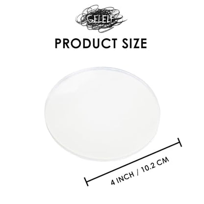 GELELF New Generation Gel Printing Plate, Upgraded Formula Printing Plate for Gel Printing Art, Gel Monoprinting Kit, Printmaking Supplies, No Aging and Bubbling(C4: 4" Diameter) - size: Circle 4"|10.2cm