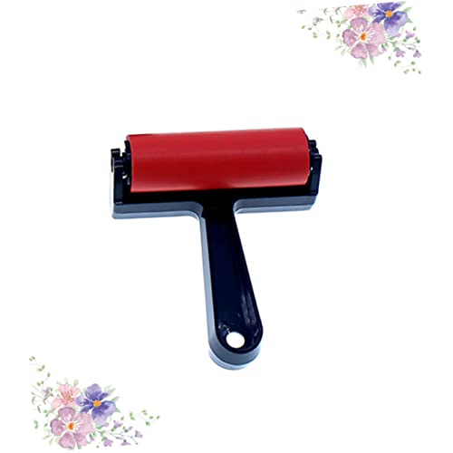 Ink Roller Tool Rubber Roller Brush for Art Long Handle Versatile Sponge Paint Brush for Printmaking - size: 13*21.5cm