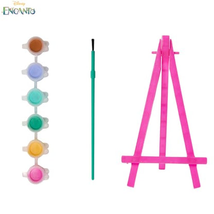 Innovative Designs Disney Encanto Canvas Paint Set for Kids with 3 Canvases, Acrylic Paint, Paintbrush, & Easel - color: Encanto
