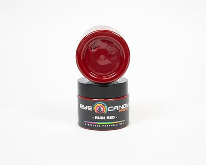 Eye Candy Resin Pigment Paste – Highly Pigmented Epoxy Color, 2 oz, Solid Non-Metallic, Mixable for Custom Shades (Rubi Red) - color: Rubi Red
