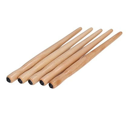 Cunyuer Dip Pen Nib Holder, 5PCS Sandalwood Professional Nib Holder for Cartoon Calligraphy Painting Writing (Wood Color)