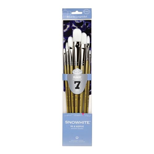 Snowhite Royal and Langnickel Brush Set, Filbert, 7-Piece - style: Filbert