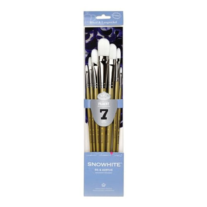 Snowhite Royal and Langnickel Brush Set, Filbert, 7-Piece - style: Filbert