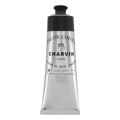 Charvin Extra Fine Oil Paint 150 mL Tube Cassel Earth – Professional Artist Oil Color, Archival Quality, Smooth Finish, Nature-Inspired Tone - color: Cassel Earth