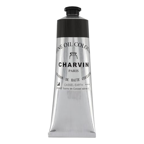 Charvin Extra Fine Oil Paint 150 mL Tube Cassel Earth – Professional Artist Oil Color, Archival Quality, Smooth Finish, Nature-Inspired Tone - color: Cassel Earth
