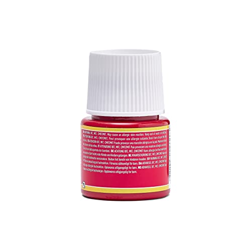 Pebeo Porcelaine 150, Water-Based High-Gloss Porcelain Paint, 45 ml Bottle - Scarlet Red - color: Scarlet Red