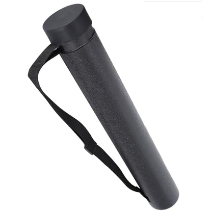 GOTOTOP Drawing Tube, PE Plastic Telescopic Poster Storage Tube 22.2 to 34.4in Flip Cover Document Carrier for Posters Maps Artwork Students Artists Studio Travel (Black) - color: Black