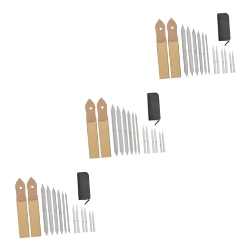 Operitacx 45pcs Art Drawing Kit Complete Set Pencil Sandpaper Pointer Sketching Tools Stumps and Tortillions for Beginners and Professionals Bag - color: Dark Greyx3pcs, size: 16x3x3cmx3pcs