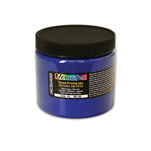 Jacquard Versatex Screen Printing Ink, 16 oz., Fluorescent Blue