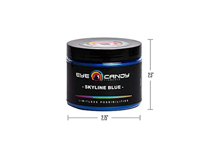 Eye Candy Premium Mica Powder Pigment “Skyline Blue” (50g) Multipurpose DIY Arts and Crafts Additive | Woodworking, Epoxy, Resin, Bath Bombs, Paint, Soap, Nail Polish, Lip Balm (Skyline Blue, 50G) - color: Skyline Blue