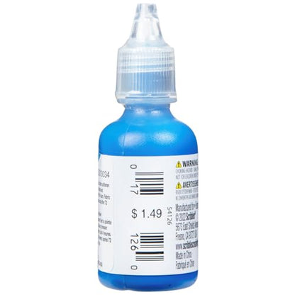 Scribbles 54126 3D Fabric Paint Shiny-Bright Blue - color: Blue, size: 1 Fl Oz (Pack of 1)