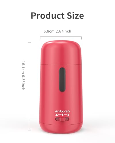 Automatic Electric Pencil Sharpener - Auto Feed, Auto Stop & Auto Eject, Rechargeable for Classroom, Home, School, Office, Rose Red - color: Rose Red