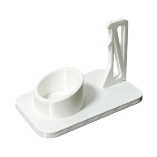 Paint Storage Rack Paint Holder for Miniature Models with Brush Drying Rack and Secure Bottle Slot Organizers - color: White