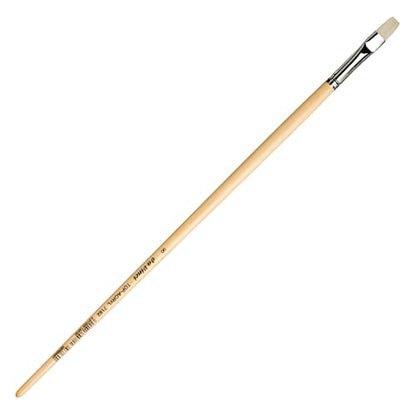 da Vinci Oil & Acrylic Series 7182 Top Acryl Paint Brush, Bright White Synthetic with Long Natural Polished Handle, Size 8 (7182-08) - size: Size 8, style: Bright White Long