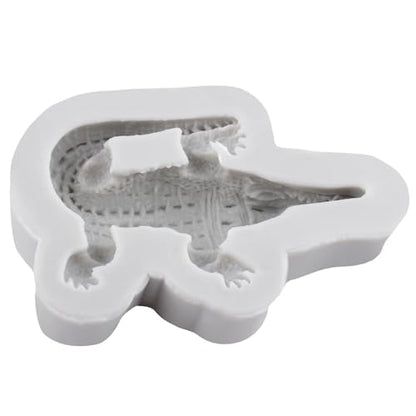 Crocodile Silicone Resin Mold Ocean Animal Polymer Clay Molds for DIY Crafts Epoxy Resin Casting Air Dry Polymer Clay Plaster Jewelry Making - color: Style H