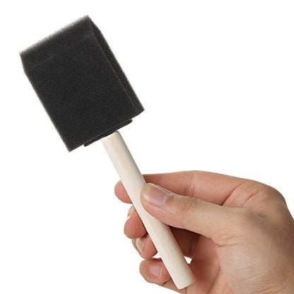 Bates Foam Paint Brushes, 2-Inch, 100 Pack - Sponge & Foam Brushes for Painting, Staining & Mod Podge - color: Black, size: 2 inch, 100 Pack