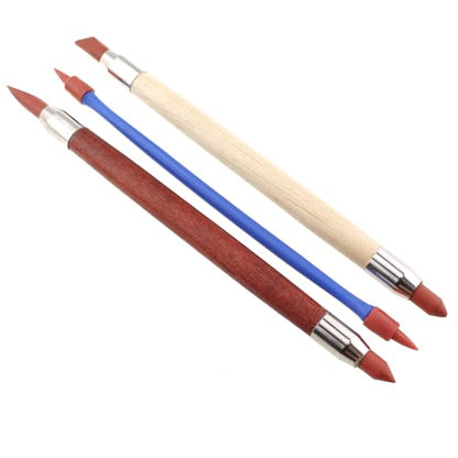 Maxmoral 3PCS Art Tools Dual Tip Eraser Pen Clay Clay Tool Clay DIY Sculpting Modelling Wiping Tool Ceramic Sculpture Tool
